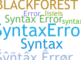 Takma ad - Syntaxerror
