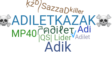 Takma ad - adilet