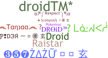 Takma ad - droid